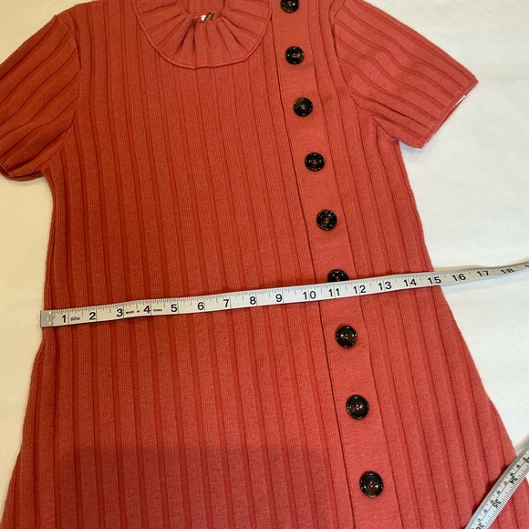 NWT Free People Lottie Knit Ribbed Mini Dress in Coral Size S/P - Picture 12 of 16